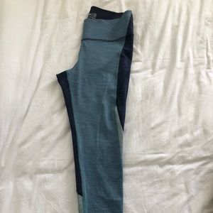 Outdoor Voices Blue and Navy Leggings
